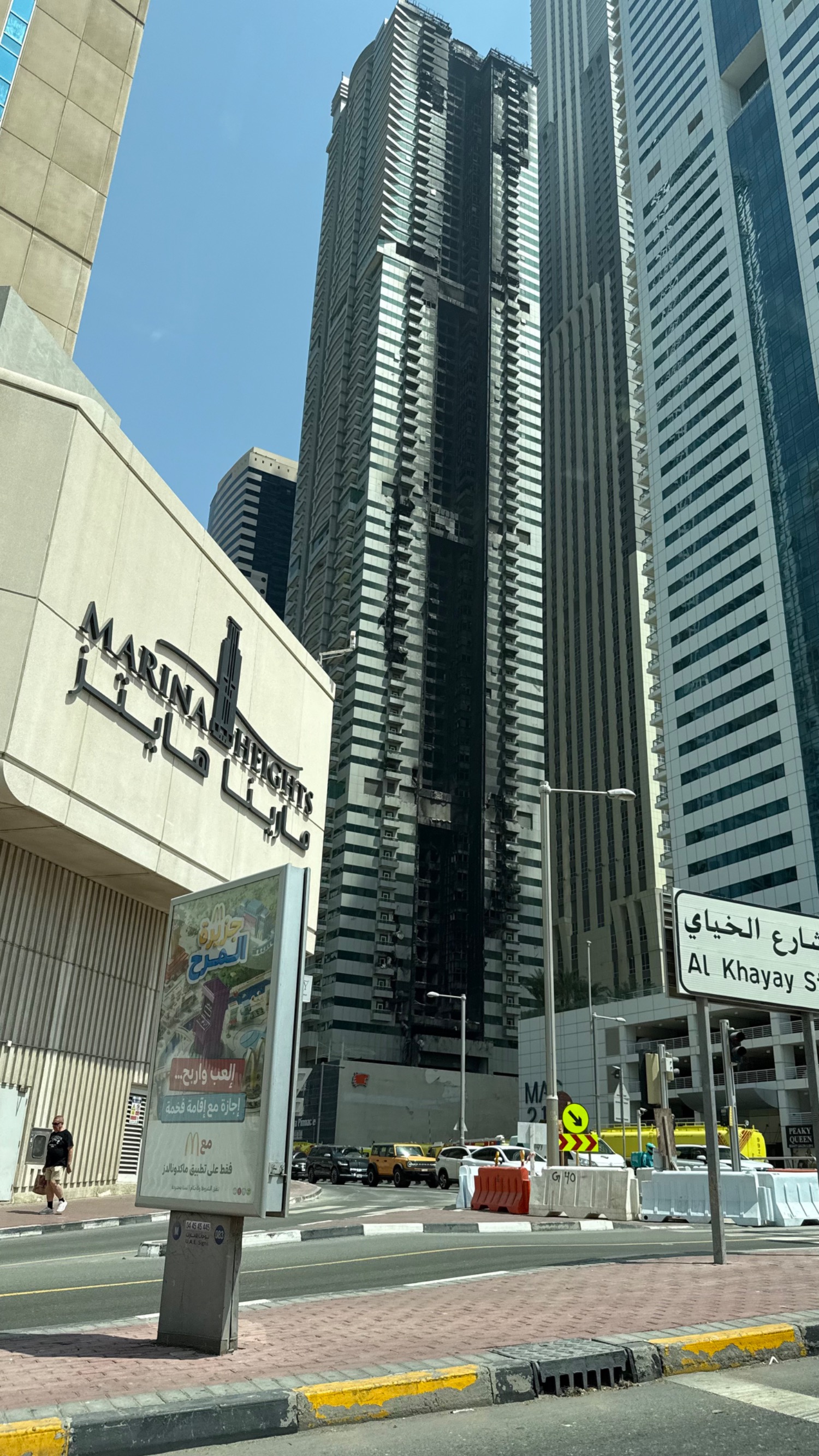 Tiger Building Dubaï après l’incendie
